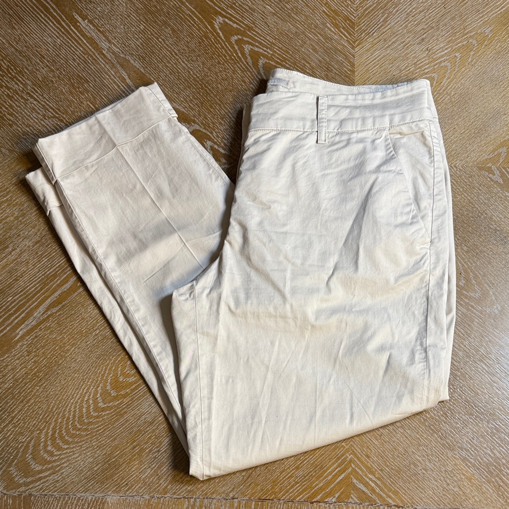 RAFFAELLO ROSSI Kaki Cropped Cuffed Pant 38